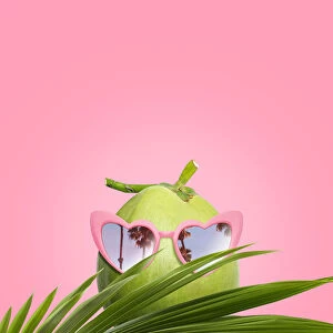 Coconut wearing sunglasses