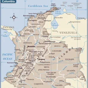 Colombia country map