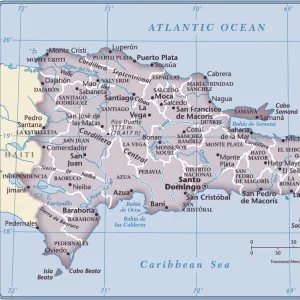 Dominican Republic country map