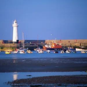 Co Down, Donaghadee, Lighthouse & Harbour, Ireland