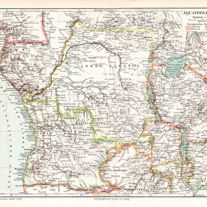 Equatorial Guinea map 1895