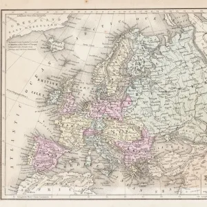 Europe map 1867