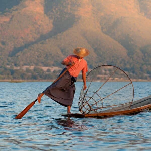 Fisherman at inle lake