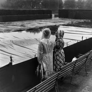 Flooded Tennis Courts