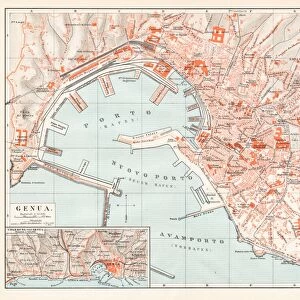 Genoa Itlay map 1895