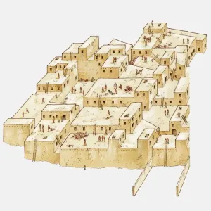 Catal Huyuk Ancient Anatolian Settlement Print Catal Huyuk Ancient Anatolian Settlement Print