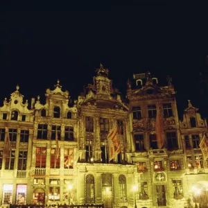 Grand Place at night, Brussels, Belgium