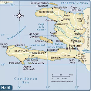 Haiti Metal Print Collection: Maps