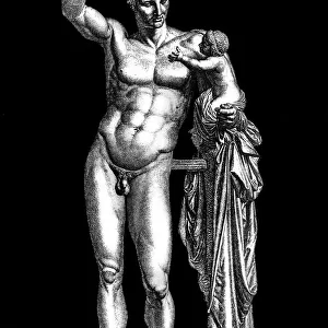 Historical Prints & Posters: Greek mythology sculptures