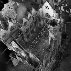Blitz Damage Print: Coventry Aerial View, 16th November 1940 Blitz Damage Print: Coventry Aerial View, 16th November 1940