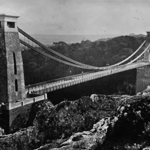 Clifton Suspension Bridge Print circa 1900 Clifton Suspension Bridge Print circa 1900