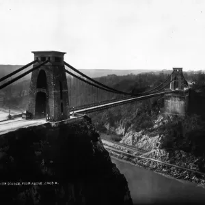 Clifton Suspension Bridge Print circa 1900 Clifton Suspension Bridge Print circa 1900