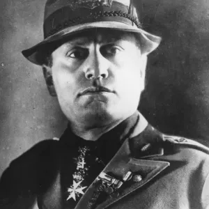 Benito Mussolini in National Militia Uniform Print Benito Mussolini in National Militia Uniform Print