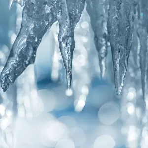 Icicle with booked background