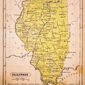 Illinois 1852 Map