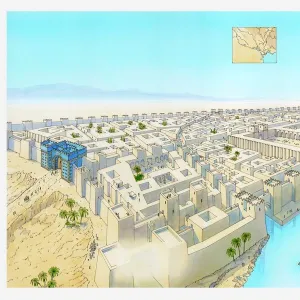 Illustration of ancient city of Babylon