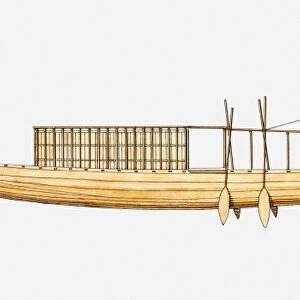 Illustration of Royal Ship of Cheops, c. 2500 BC