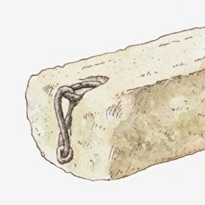 Illustration of Stone of Scone, also known as Stone of Destiny