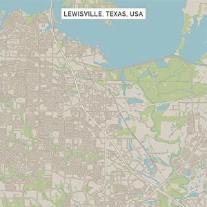 Lewisville Texas US City Street Map