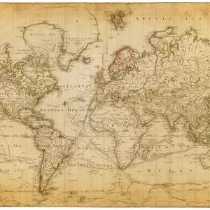 1800 World Map Print (Palmer Illustrated Collection) 1800 World Map Print (Palmer Illustrated Collection)