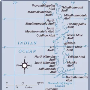 Maldives country map