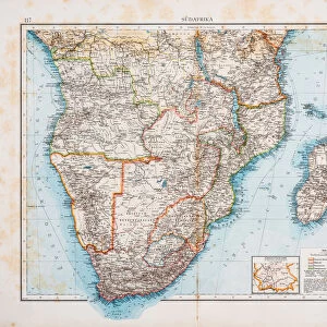 Map of Africa 1896