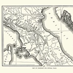 Map of Ancient Northern and Central Italy