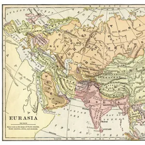 Map of Eurasia 1897