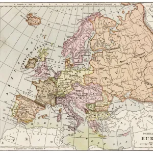 Map of Europe 1889