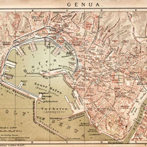 Map of Genoa 1898