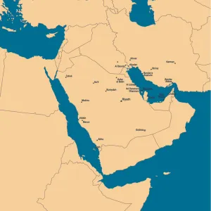 Map of Middle East