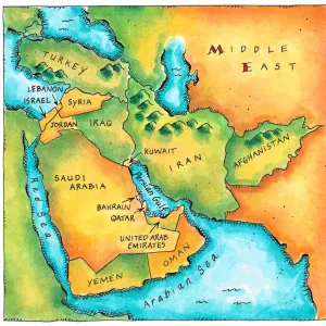 Map of the Middle East