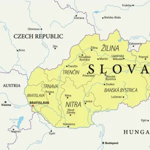 Maps and Charts Poster Print Collection: Slovakia