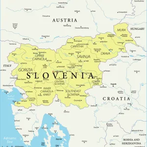 Maps and Charts Pillow Collection: Slovenia