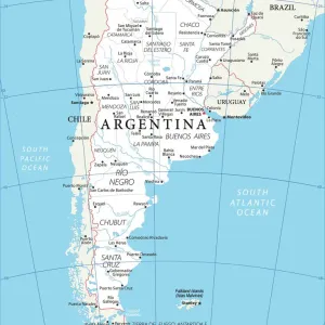 Agentina Refernce Map Agentina Refernce Map
