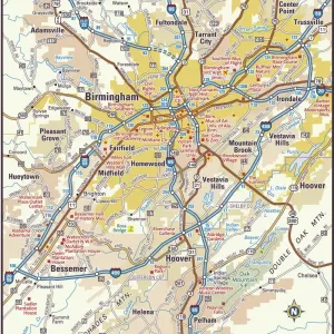 Birmingham, Alabama Area Reference Map Print 2011 Edition Birmingham, Alabama Area Reference Map Print 2011 Edition
