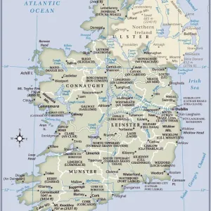 Ireland Reference Map Print 2011 Edition