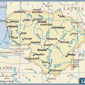 Lithuania Country Map Print (Reference Maps, 2011 Edition) Lithuania Country Map Print (Reference Maps, 2011 Edition)