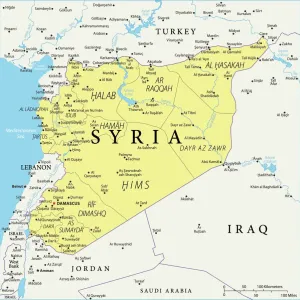 Syria Reference Map Print - Fine Art Storehouse Syria Reference Map Print - Fine Art Storehouse