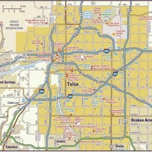 Tulsa Area Map Print 2010 Edition Reference Maps Tulsa Area Map Print 2010 Edition Reference Maps