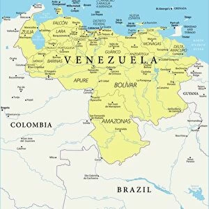 Venezuela Premium Framed Print Collection: Maps