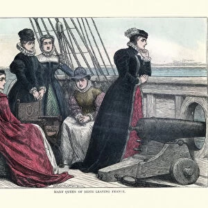 Mary Queen of Scots leaving France