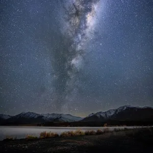 Milky Way Rising Above Lake Tekapo, New Zealand