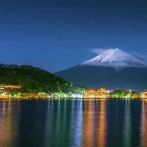 Mt Fuji at Night, Kawaguchiko, Japan