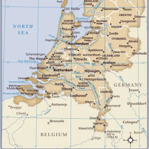 Maps and Charts Pillow Collection: Netherlands