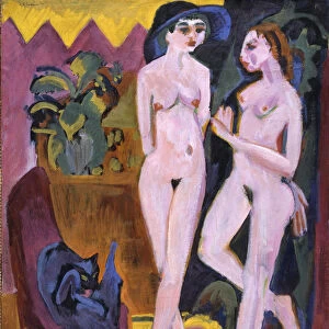 Two Nudes in a Room by Ernst Ludwig Kirchner