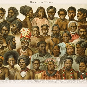 Oceanic People Chromolithograph 1896