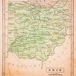 Ohio 1852 Map