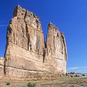 The Organ rock formation, Arches National Park, Utah, USA, America
