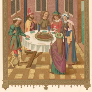 Painting Of Jewish Passover Seder